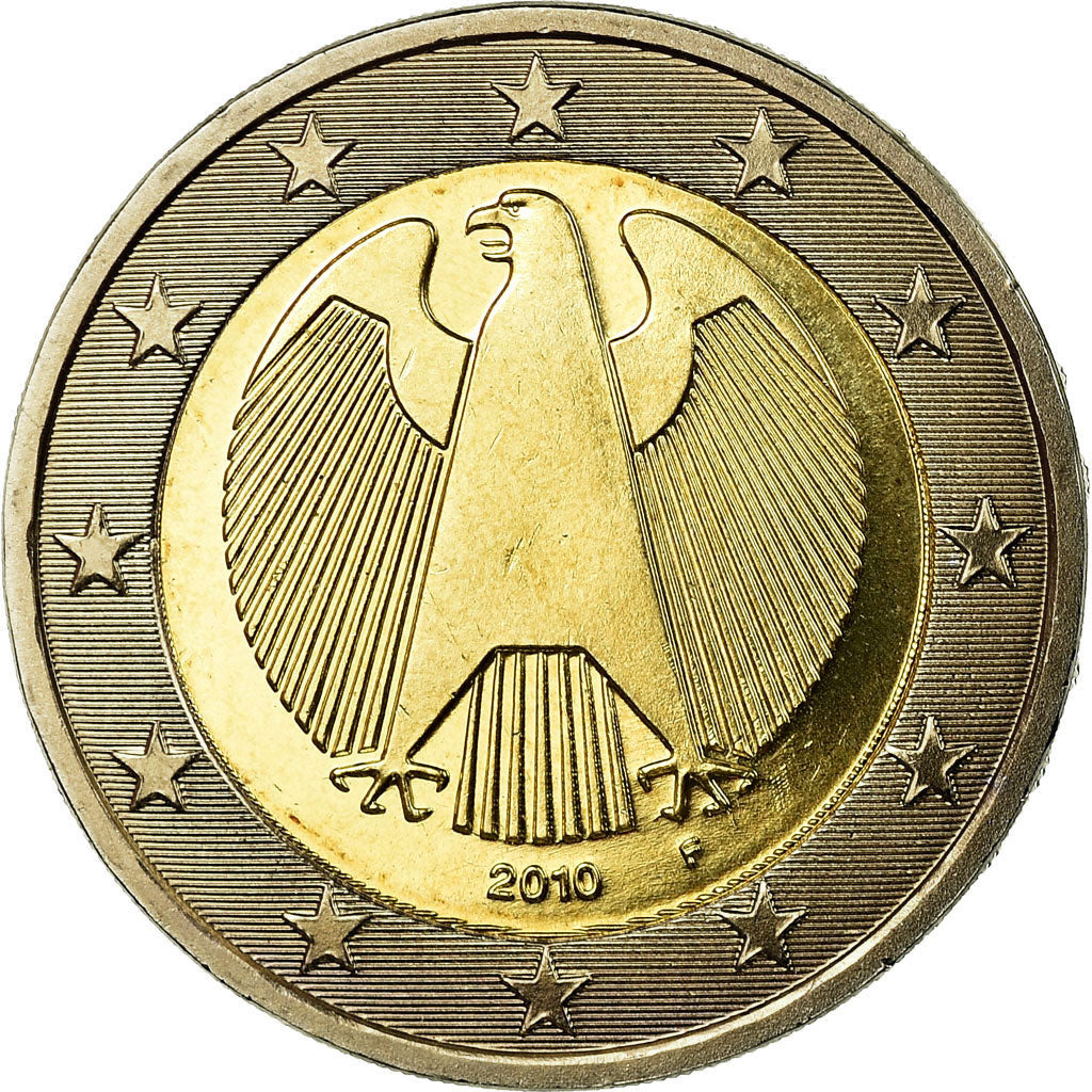 GERMANY - FEDERAL REPUBLIC, 2 Euro, 2010, MS(65-70), Bi-Metallic, KM:285