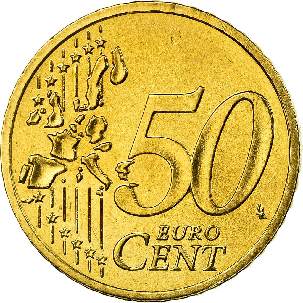 Niemcy - RFN, 50 Euro Cent, 2004, Berlin, MS(65-70), Mosiądz, KM:212