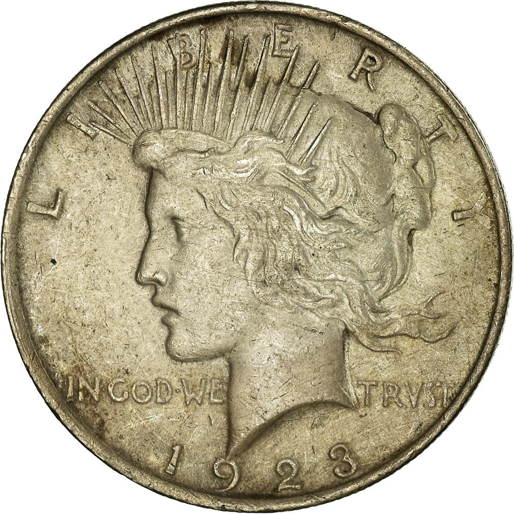 Coin, United States, Peace Dollar, Dollar, 1923, U.S. Mint, Philadelphia