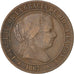 Coin, Spain, Isabel II, 2-1/2 Centimos, 1867, EF(40-45), Copper, KM:634.4