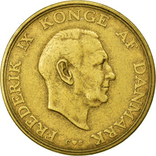 Coin, Denmark, Frederik IX, 2 Kroner, 1957, EF(40-45), Aluminum-Bronze, KM:838.2