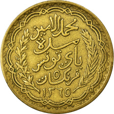 Monnaie, Tunisie, Muhammad al-Amin Bey, 5 Francs, 1946, Paris, TTB+