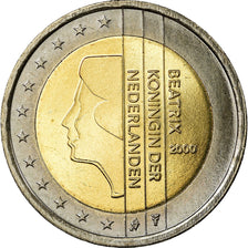 Netherlands, 2 Euro, 2000, AU(55-58), Bi-Metallic, KM:241