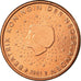 Netherlands, 2 Euro Cent, 2001, AU(55-58), Copper Plated Steel, KM:235