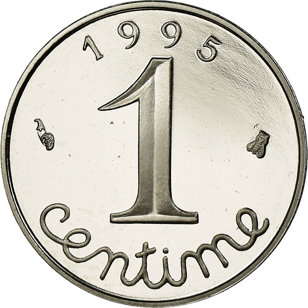 Moneta, Francia, Épi, Centime, 1995, Paris, Proof, FDC, Acciaio inossidabile