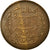 Monnaie, Tunisie, Muhammad al-Nasir Bey, 10 Centimes, 1917, Paris, TTB+, Bronze