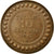 Monnaie, Tunisie, Muhammad al-Nasir Bey, 10 Centimes, 1917, Paris, TTB+, Bronze