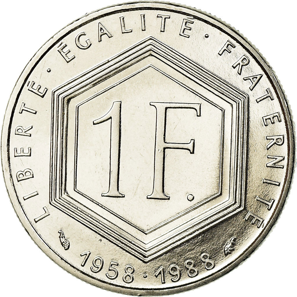 Münze, Frankreich, Charles de Gaulle, Franc, 1988, Paris, STGL, Nickel, KM:963