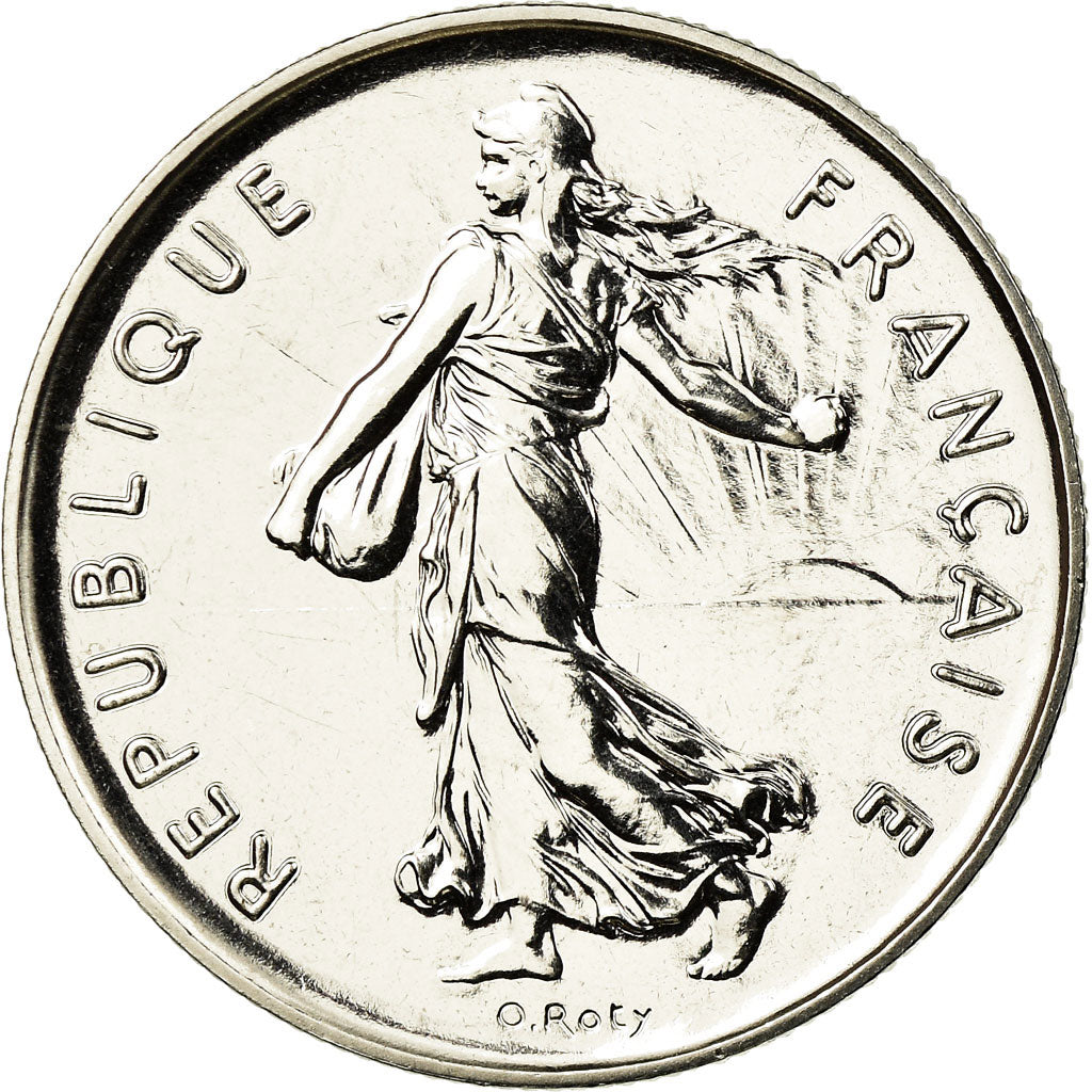 Coin, France, Semeuse, 5 Francs, 1990, Paris, MS(65-70), Nickel Clad