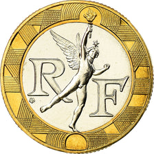 Moneta, Francja, Génie, 10 Francs, 1990, Paris, MS(65-70), Bimetaliczny
