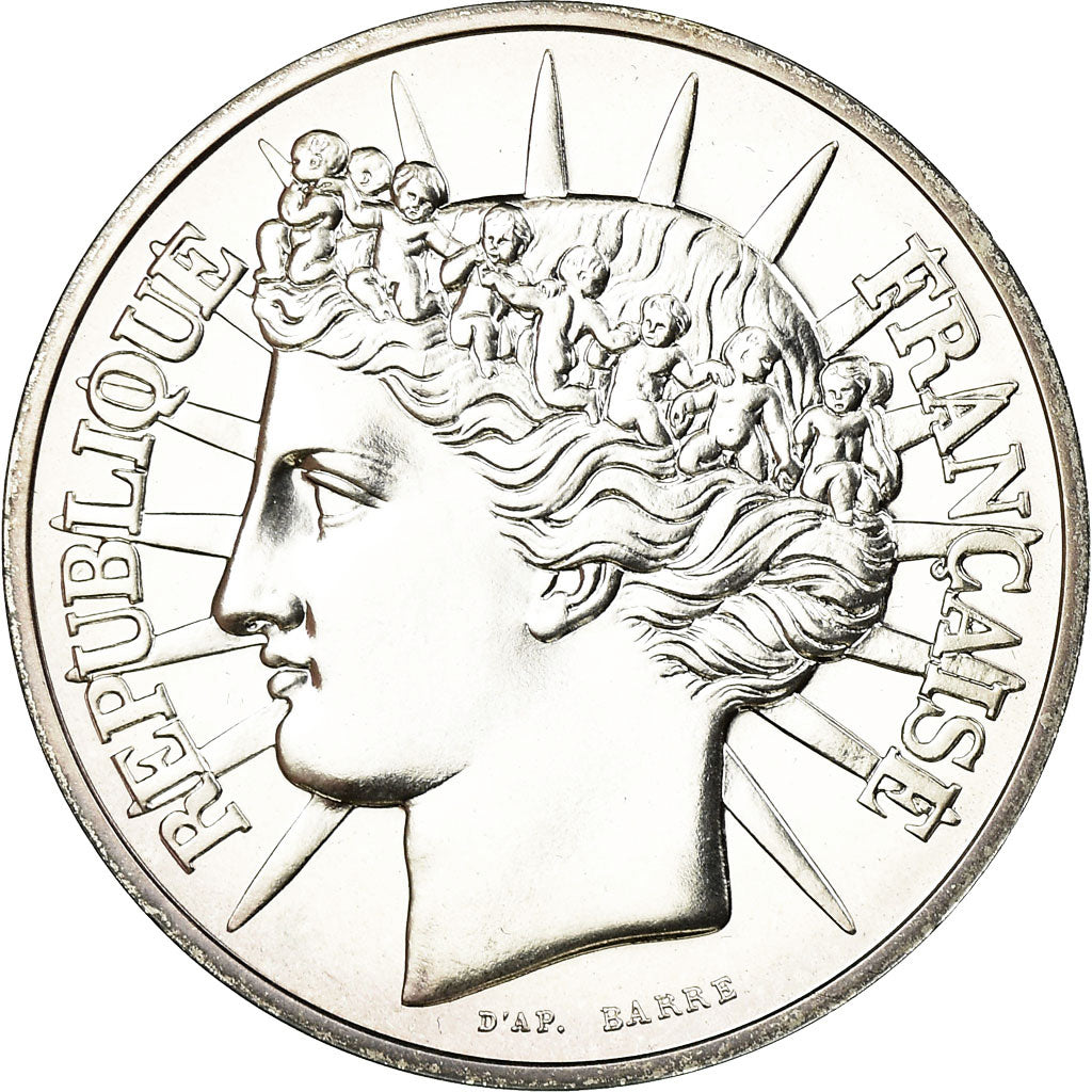 Coin, France, Fraternité, 100 Francs, 1988, MS(65-70), Silver, KM:966