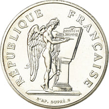 Coin, France, Droits de l'Homme, 100 Francs, 1989, MS(65-70), Silver, KM:970