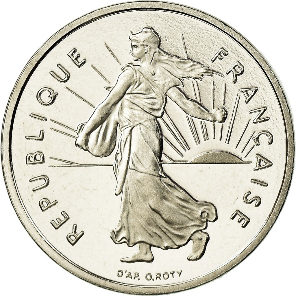 Moneda, Francia, Semeuse, 1/2 Franc, 2001, Paris, Proof, FDC, Níquel, KM:931.2