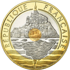 Coin, France, Mont Saint Michel, 20 Francs, 2001, Paris, Proof, MS(65-70)
