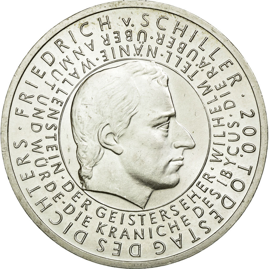 Coin, GERMANY - FEDERAL REPUBLIC, 10 Euro, 2005, Karlsruhe, AU(55-58), Silver