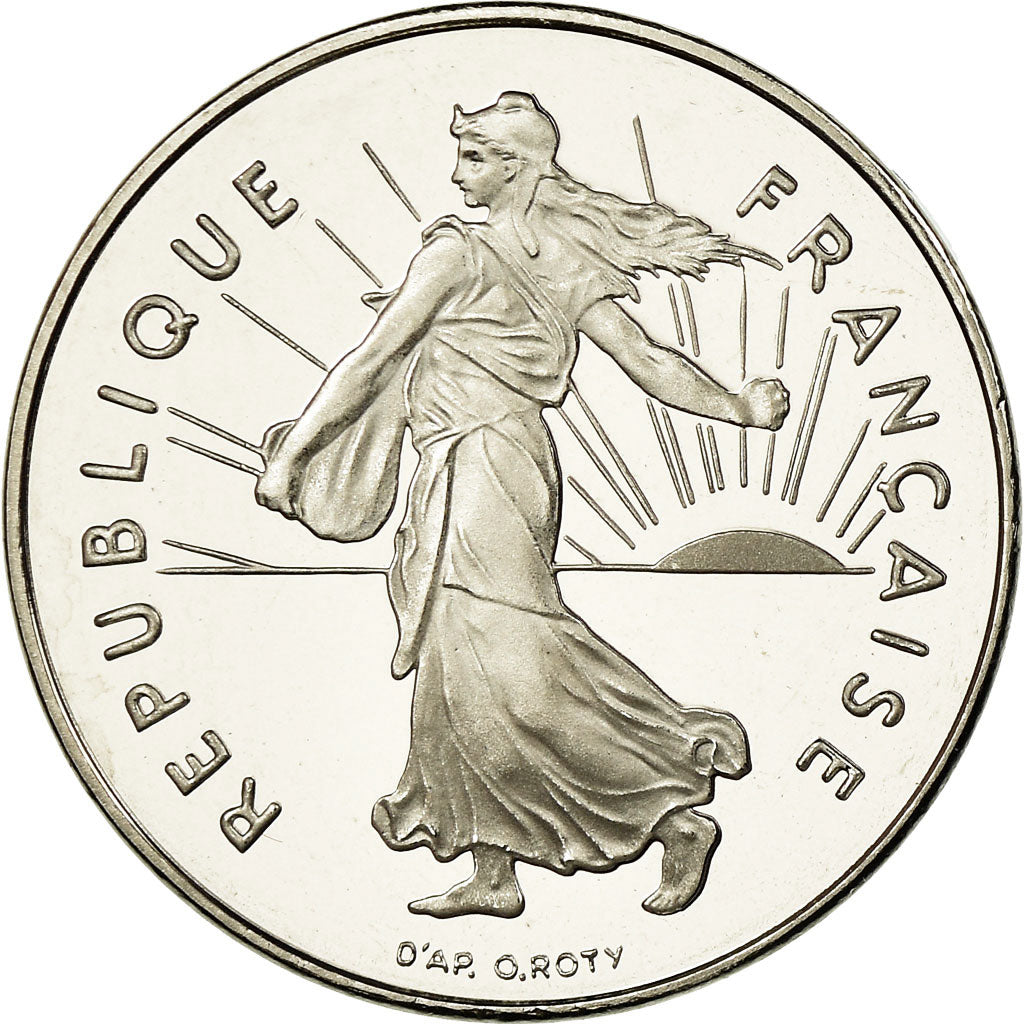 Moeda, França, Semeuse, Franc, 1999, Paris, Proof, MS(65-70), Níquel