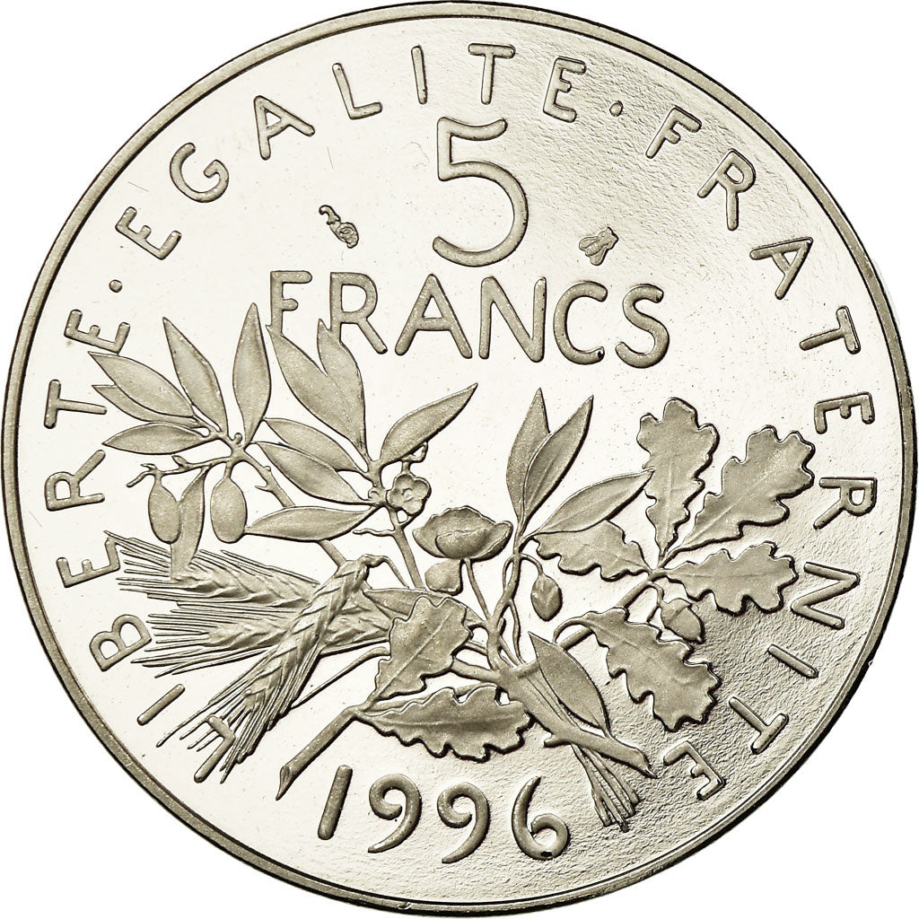 Coin, France, Semeuse, 5 Francs, 1996, Paris, Proof, MS(65-70), Nickel Clad