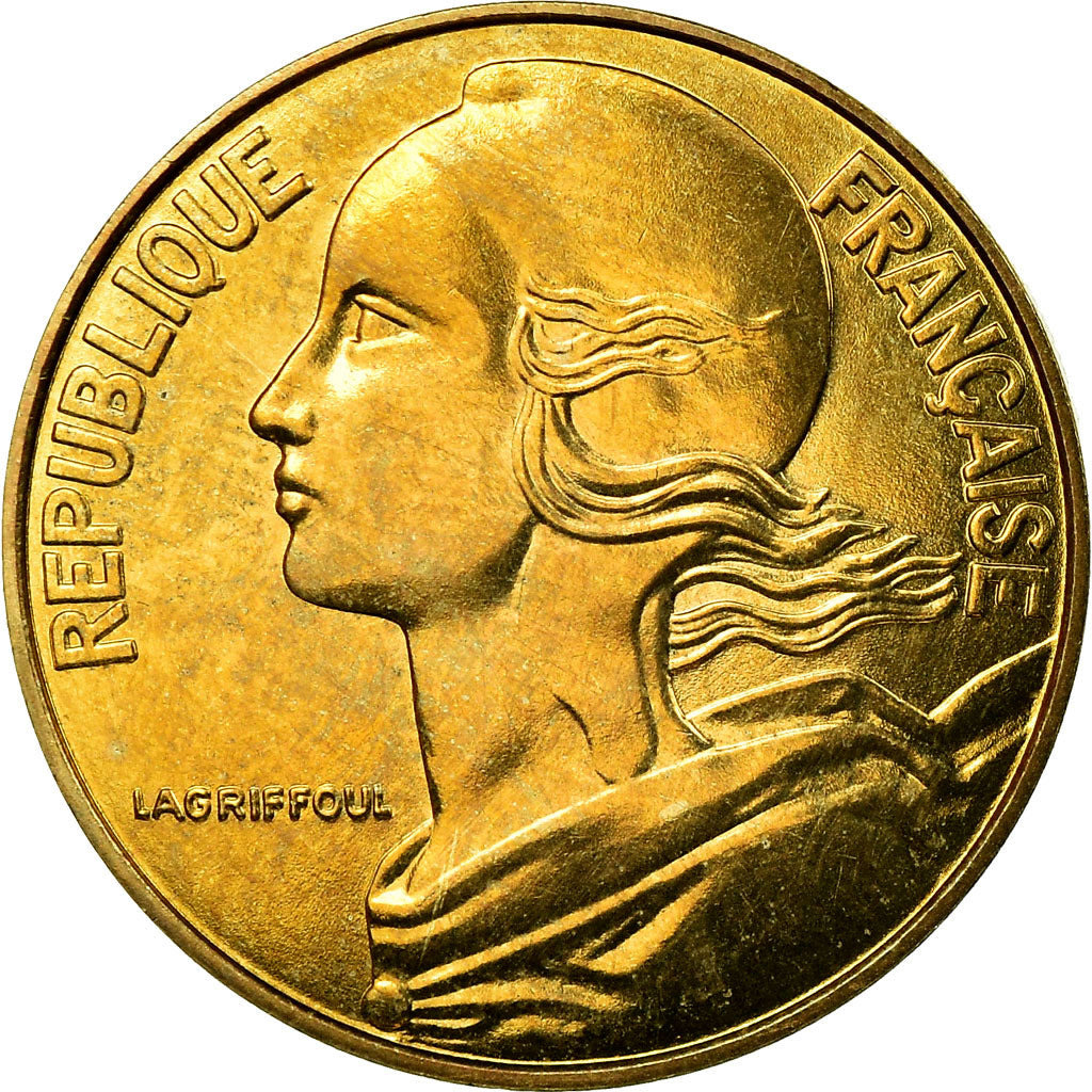 Munten, Frankrijk, Marianne, 20 Centimes, 1997, Paris, FDC, Aluminum-Bronze