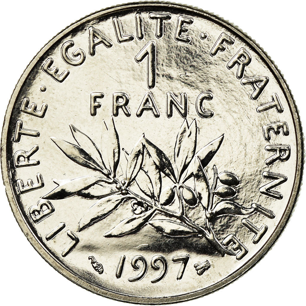 Münze, Frankreich, Semeuse, Franc, 1997, Paris, STGL, Nickel, KM:925.1