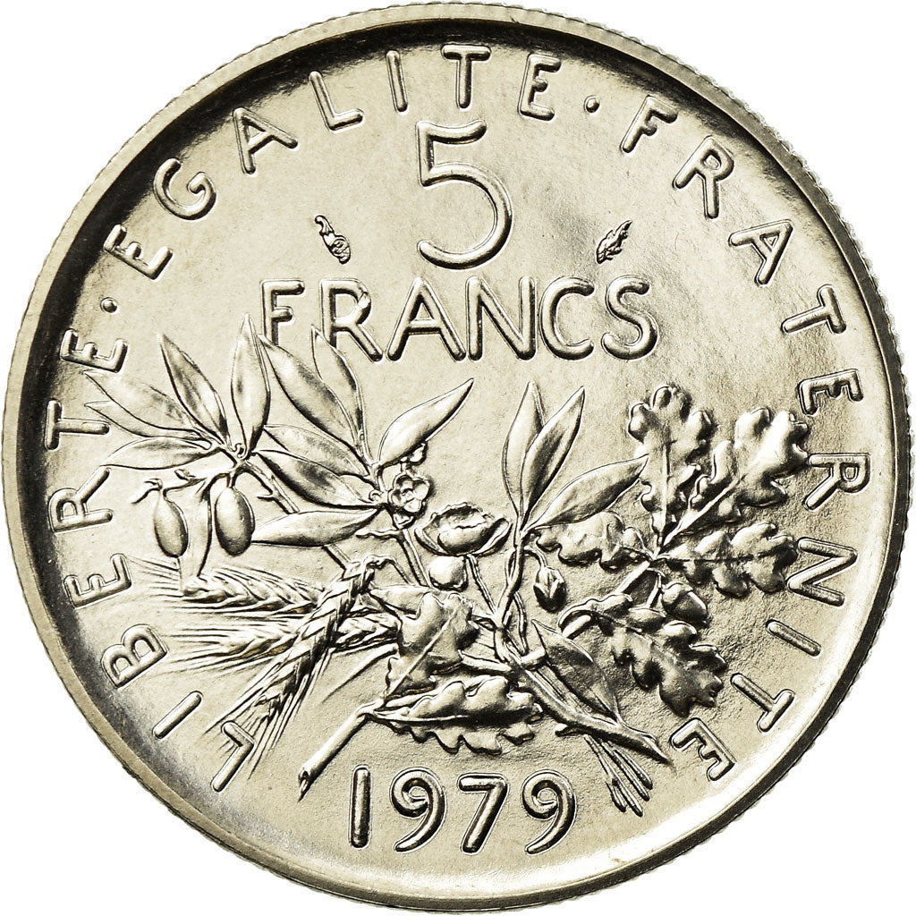 Monnaie, France, Semeuse, 5 Francs, 1979, Paris, FDC, Nickel Clad Copper-Nickel