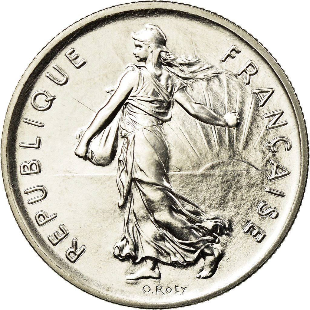 Moneta, Francia, Semeuse, 5 Francs, 1997, Paris, FDC, Nichel placcato