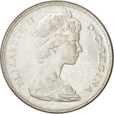 CANADA, Dollar, 1967, Royal Canadian Mint, KM #70, AU(50-53), Silver, 36, 23.27
