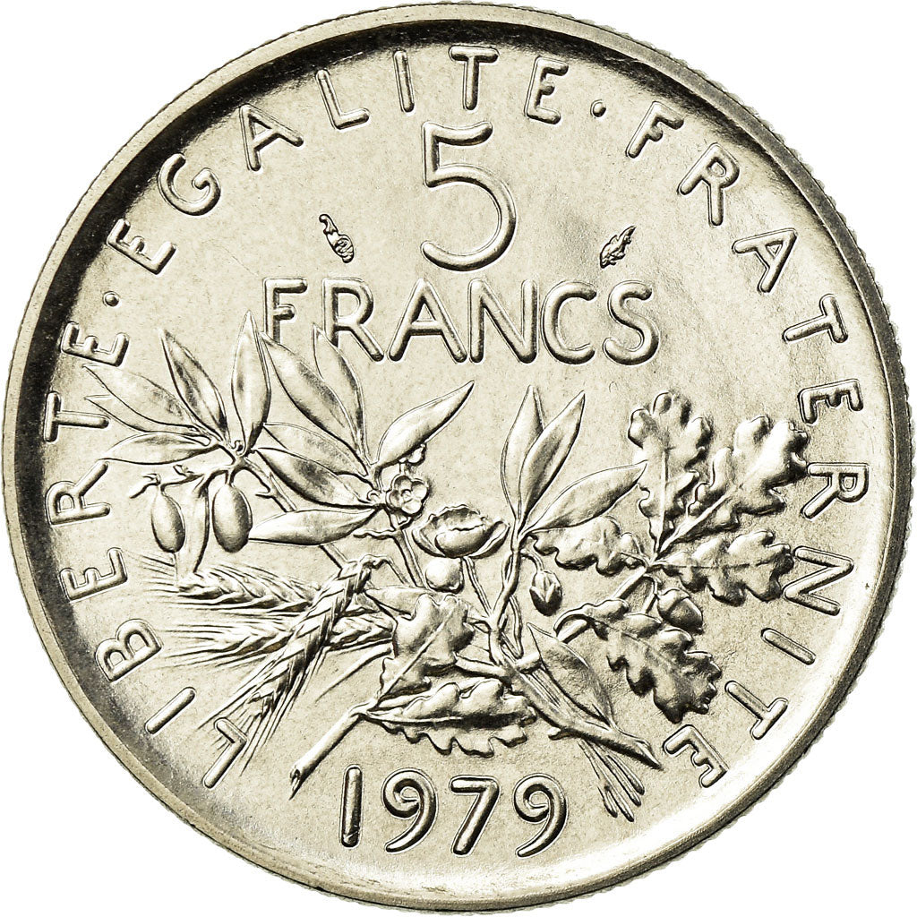 Coin, France, Semeuse, 5 Francs, 1979, Paris, MS(65-70), Nickel Clad