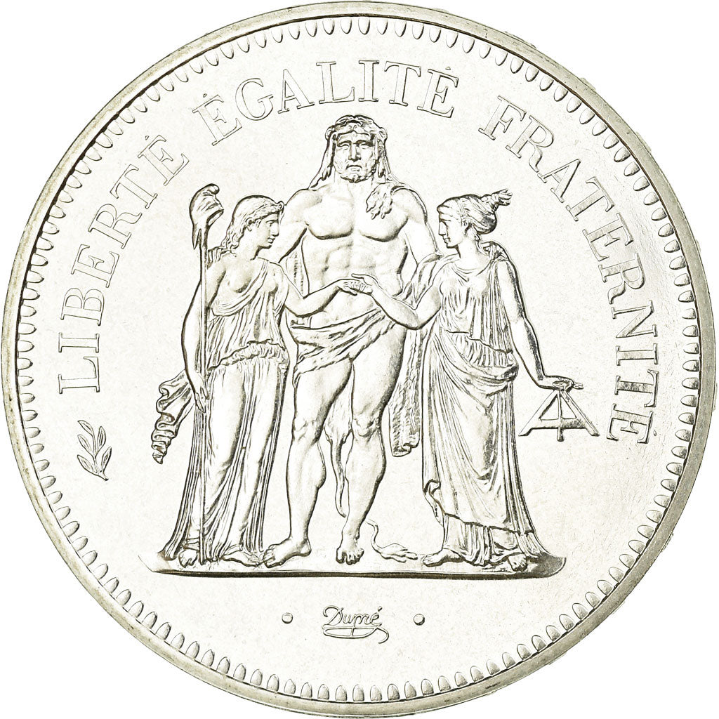 Coin, France, Hercule, 50 Francs, 1979, Paris, MS(65-70), Silver, KM:941.1