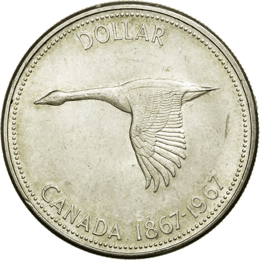 Coin, Canada, Elizabeth II, Dollar, 1967, Royal Canadian Mint, Ottawa