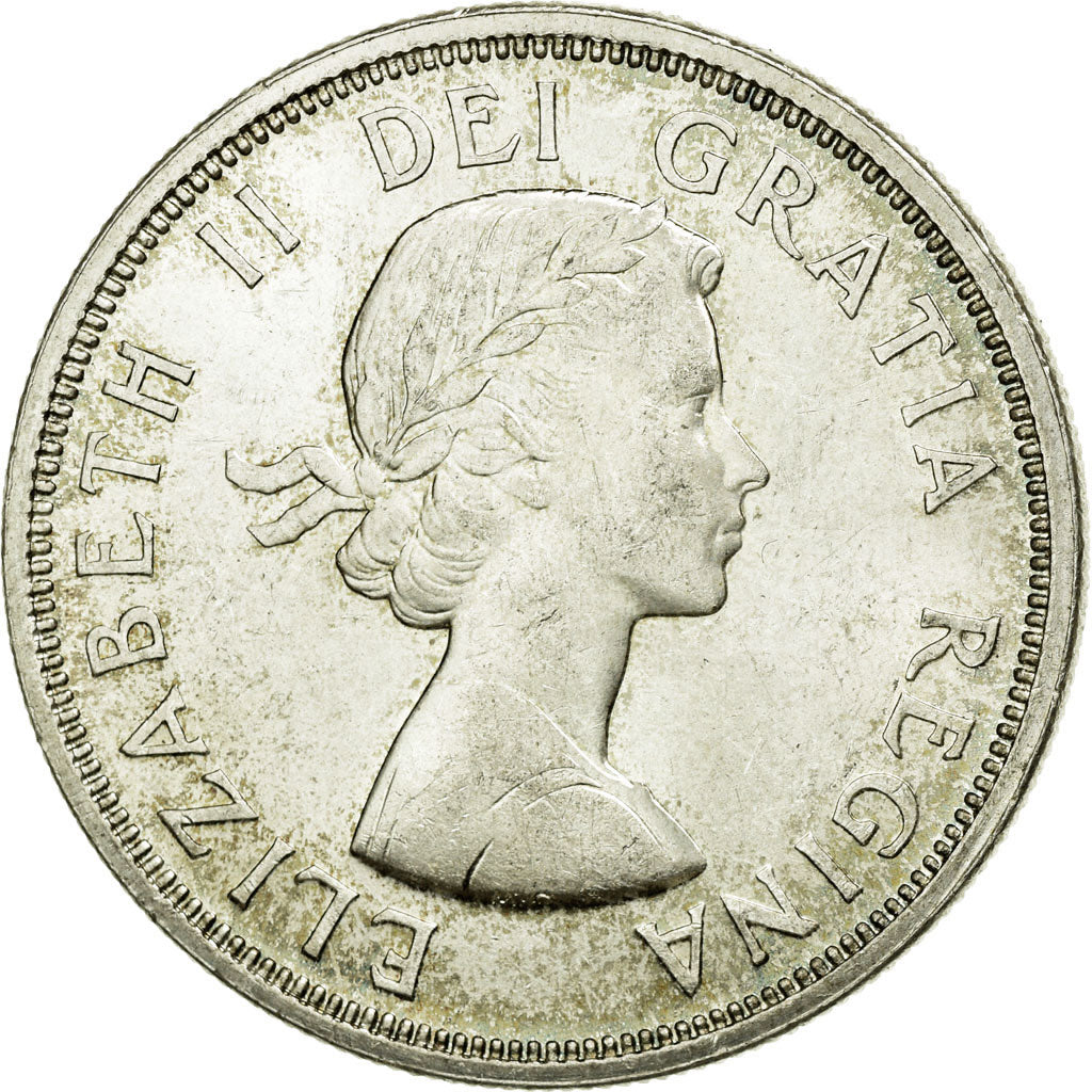 Coin, Canada, Elizabeth II, Dollar, 1964, Royal Canadian Mint, Ottawa