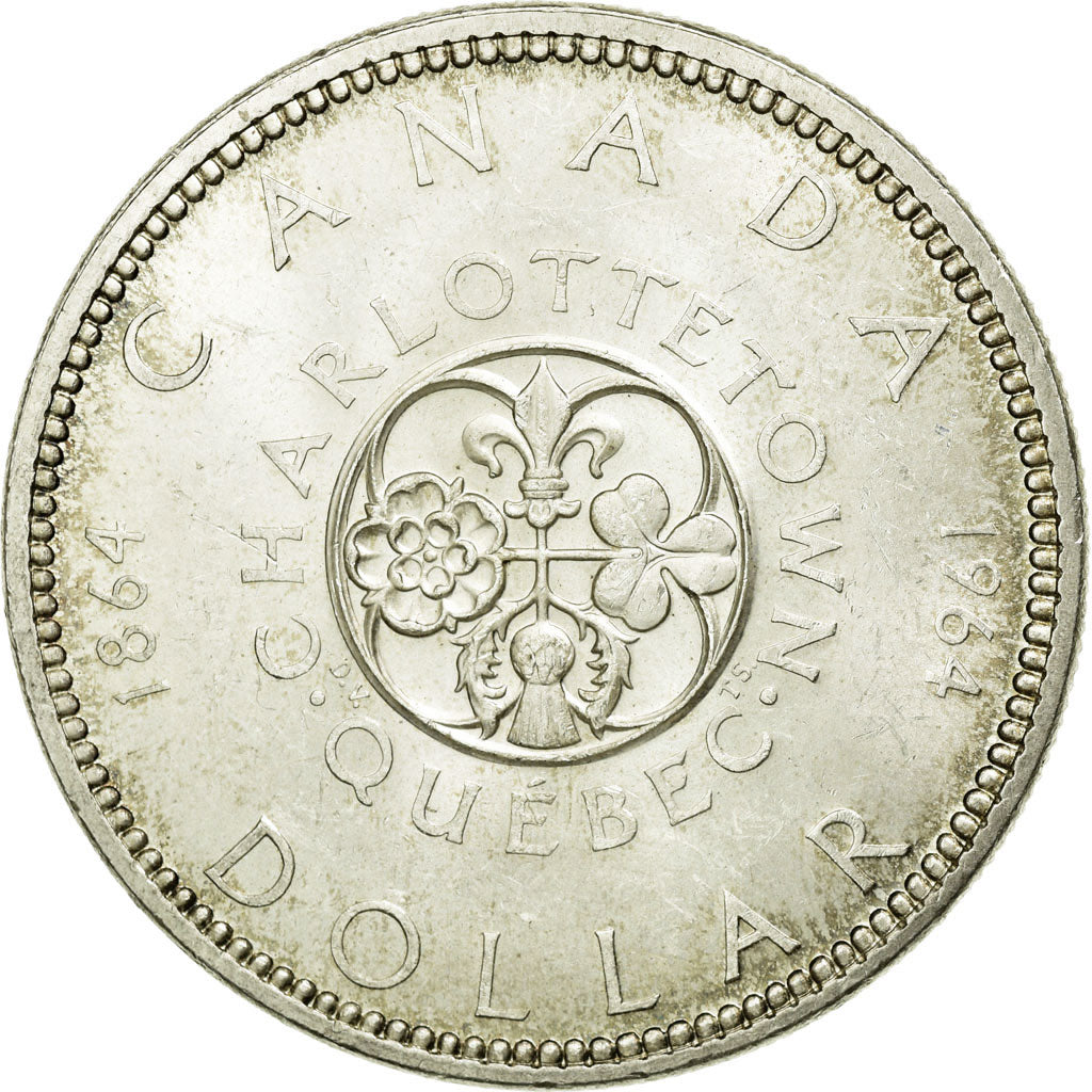 Coin, Canada, Elizabeth II, Dollar, 1964, Royal Canadian Mint, Ottawa