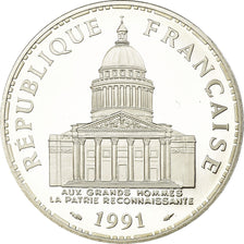 Coin, France, Panthéon, 100 Francs, 1991, Paris, Proof, MS(65-70), Silver