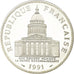 Coin, France, Panthéon, 100 Francs, 1991, Paris, Proof, MS(65-70), Silver