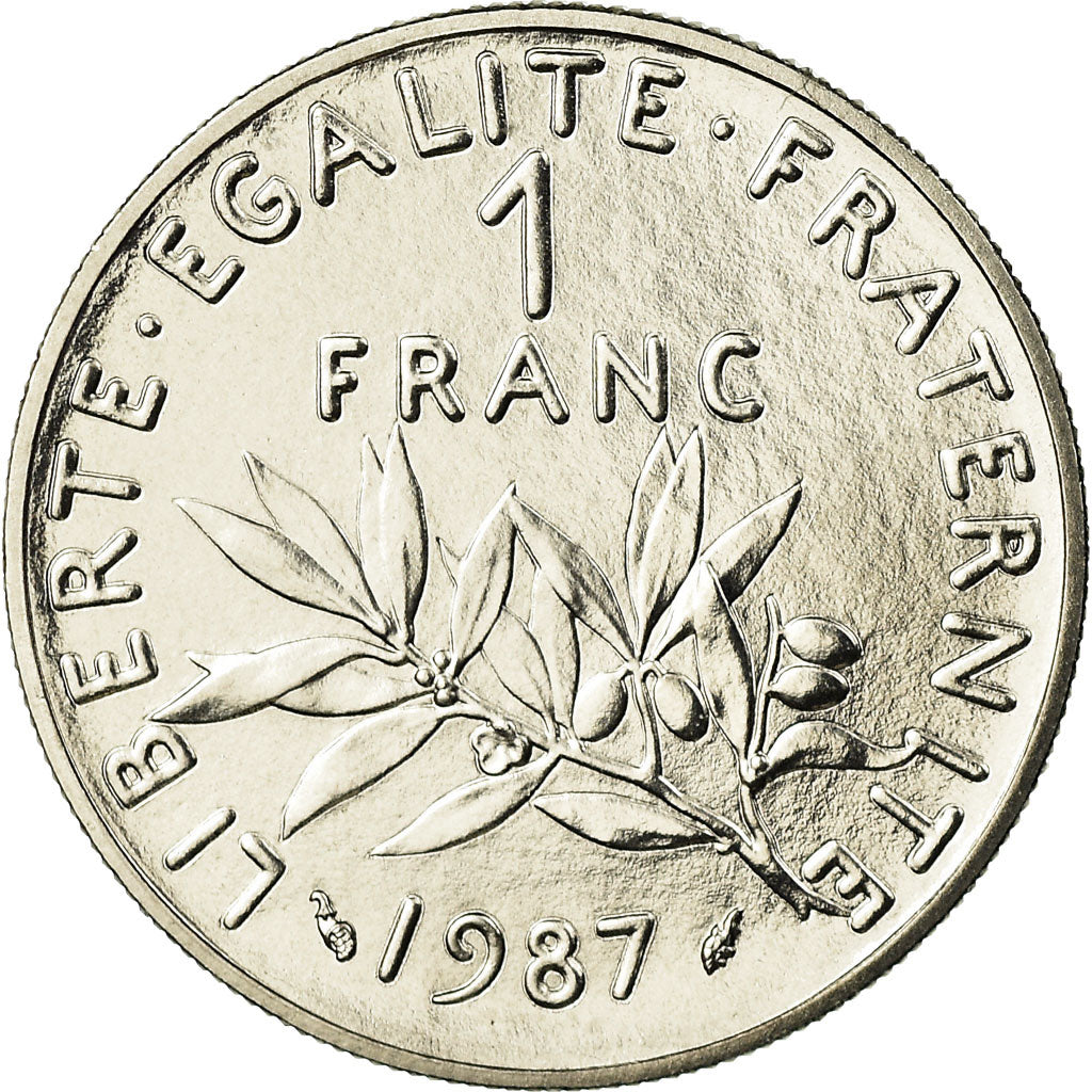 Münze, Frankreich, Semeuse, Franc, 1987, Paris, STGL, Nickel, KM:925.1