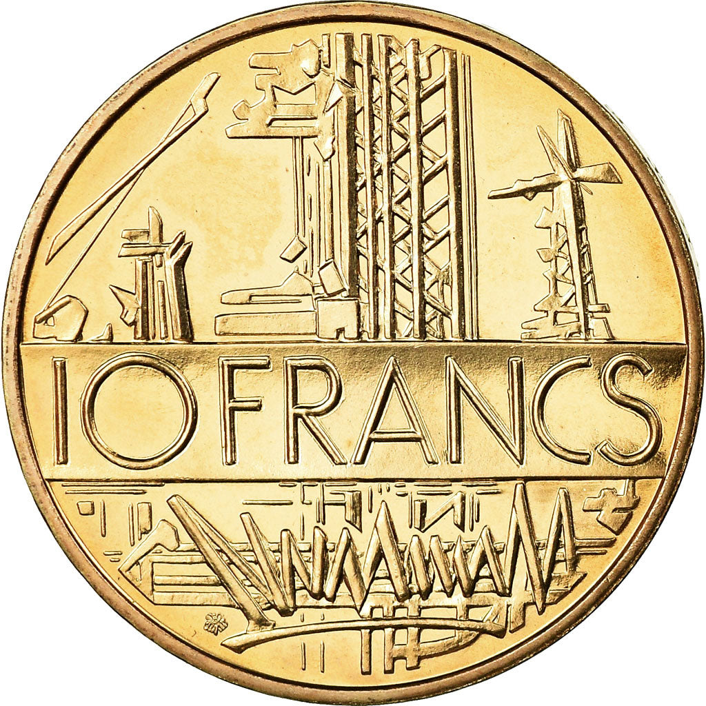 Coin, France, Mathieu, 10 Francs, 1987, Paris, MS(65-70), Nickel-brass, KM:940