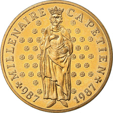 Coin, France, Hugues Capet, 10 Francs, 1987, Paris, MS(65-70), Silver, KM:961