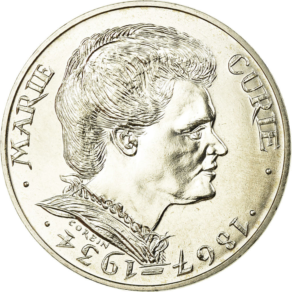 Monnaie, France, Marie Curie, 100 Francs, 1984, FDC, Argent, Gadoury:899, KM:955
