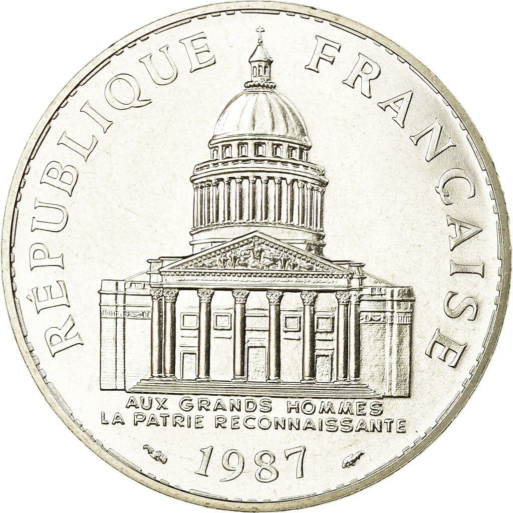 Coin, France, Panthéon, 100 Francs, 1987, Paris, MS(65-70), Silver, KM:951.1