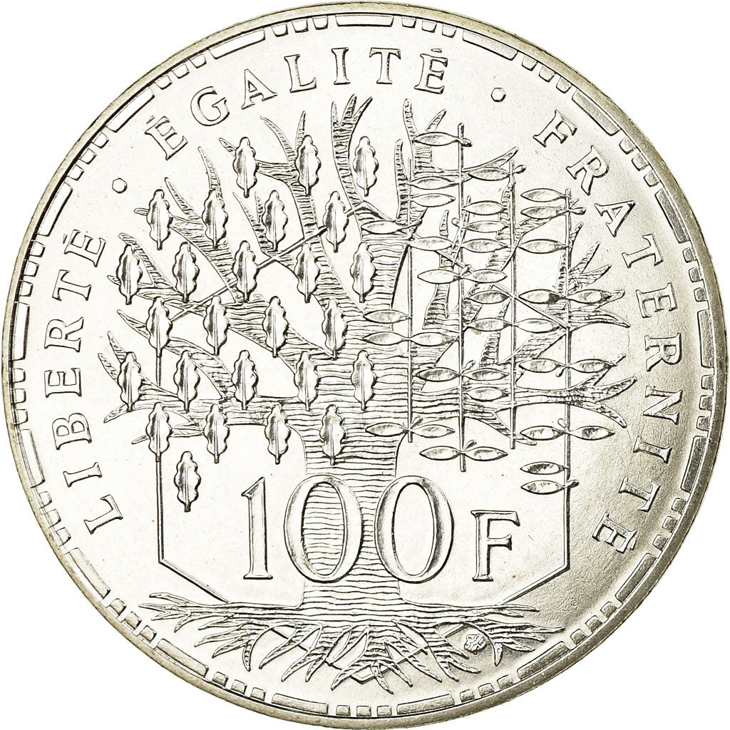 Coin, France, Panthéon, 100 Francs, 1987, Paris, MS(65-70), Silver, KM:951.1