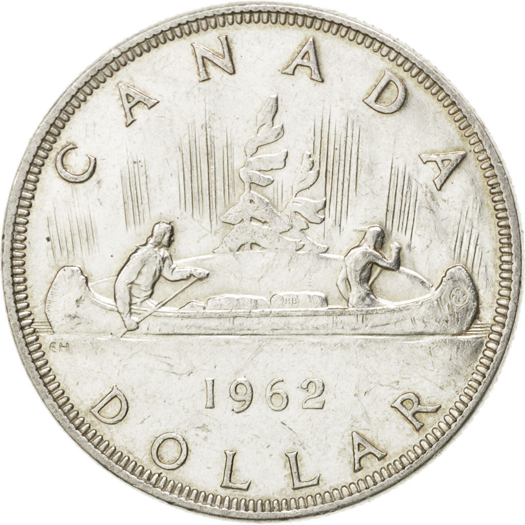 Coin, Canada, Elizabeth II, Dollar, 1962, Royal Canadian Mint, Ottawa