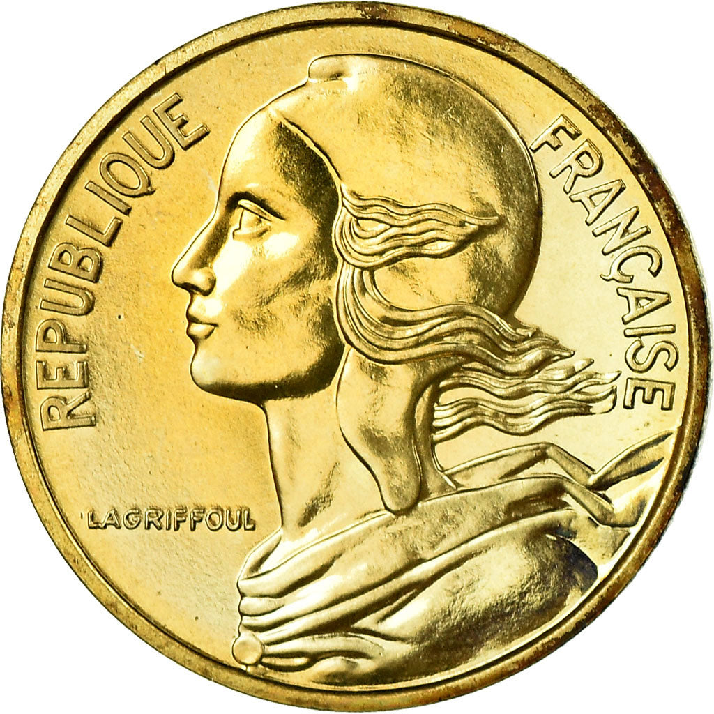 Moneda, Francia, Marianne, 5 Centimes, 1988, Paris, FDC, Aluminio - bronce