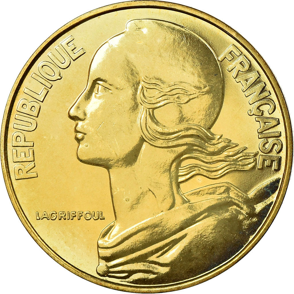 Moeda, França, Marianne, 20 Centimes, 1988, Paris, MS(65-70), Alumínio-Bronze