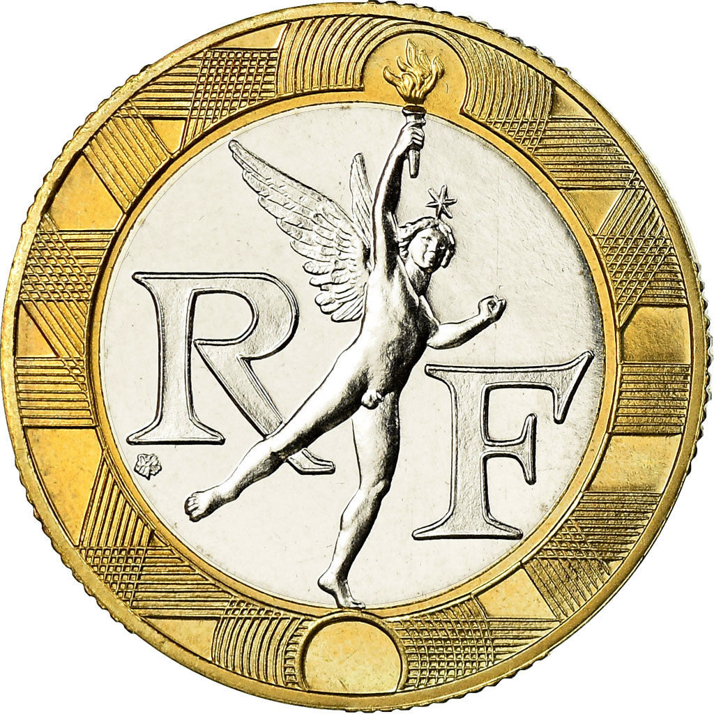 Münze, Frankreich, Génie, 10 Francs, 1988, Paris, STGL, Bi-Metallic, KM:964.1