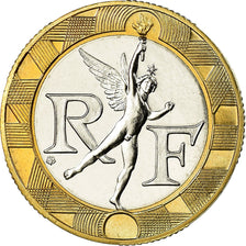 Münze, Frankreich, Génie, 10 Francs, 1988, Paris, STGL, Bi-Metallic, KM:964.1