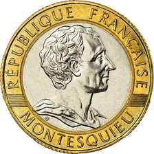 Moneta, Francia, Montesquieu, 10 Francs, 1989, Paris, FDC, Bi-metallico, KM:969