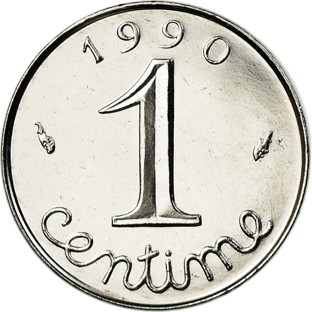 Moneta, Francia, Épi, Centime, 1990, Paris, FDC, Acciaio inossidabile, KM:928