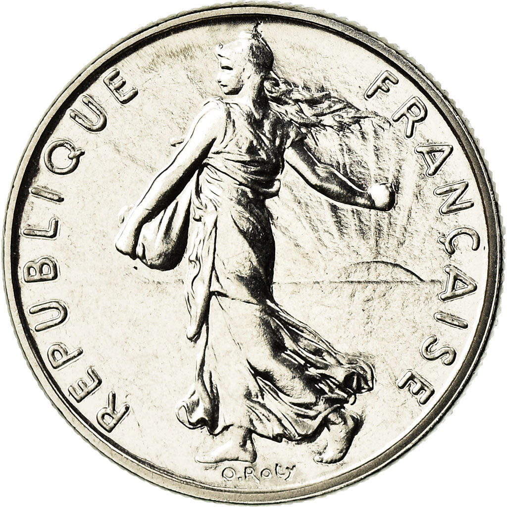 Coin, France, Semeuse, 1/2 Franc, 1990, Paris, MS(65-70), Nickel, KM:931.1