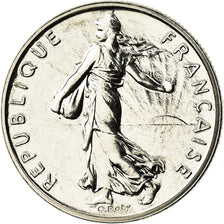Coin, France, Semeuse, 1/2 Franc, 1990, Paris, MS(65-70), Nickel, KM:931.1