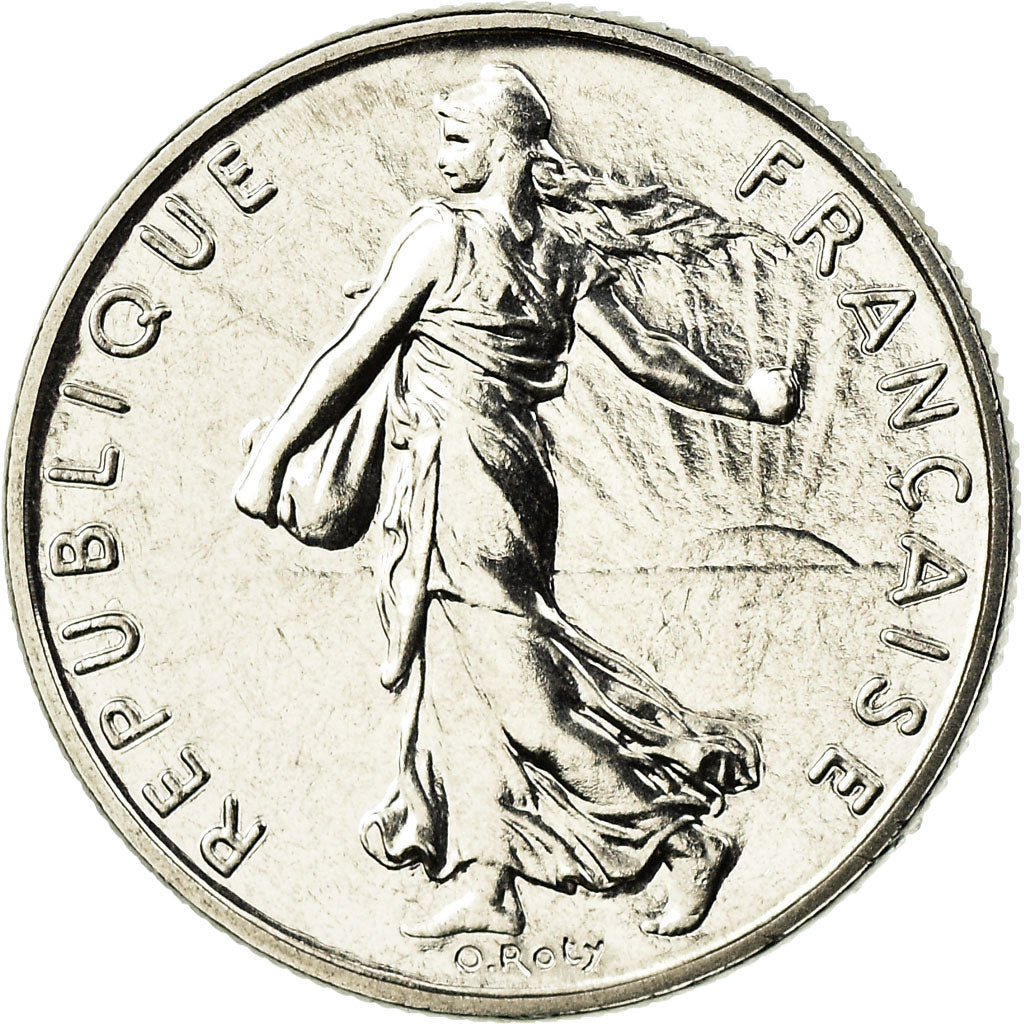 Coin, France, Semeuse, 1/2 Franc, 1990, Paris, MS(65-70), Nickel, KM:931.1