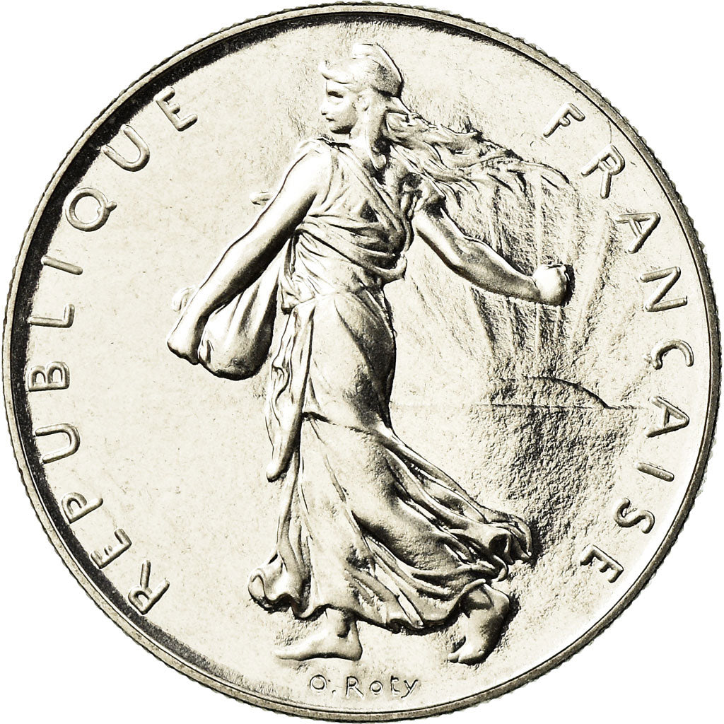 Coin, France, Semeuse, Franc, 1990, Paris, MS(65-70), Nickel, KM:925.1